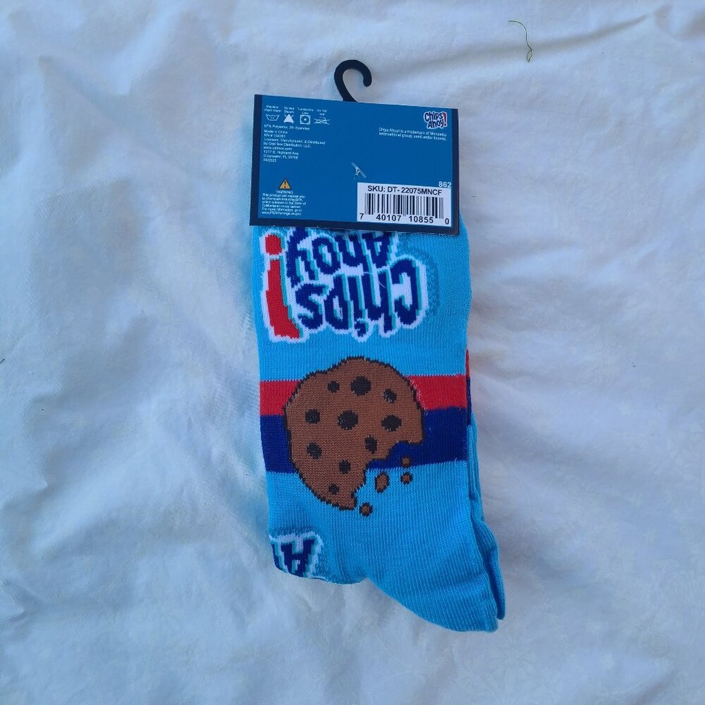 Chips Ahoy Cookies Crew Socks  - Mens 6-12